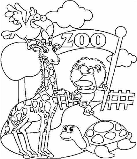 Zoo Coloring Pages Printable